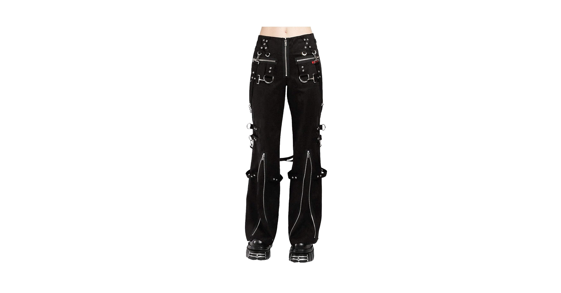 Amazon.com: Tripp NYC Super D-Ring Pants (5/27) Black : Clothing